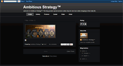 Desktop Screenshot of ambitiousstrategy.blogspot.com