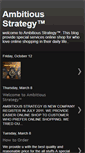 Mobile Screenshot of ambitiousstrategy.blogspot.com