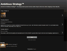 Tablet Screenshot of ambitiousstrategy.blogspot.com
