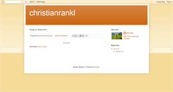 Desktop Screenshot of christianrankl.blogspot.com