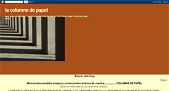 Desktop Screenshot of lacolumnadepapel.blogspot.com