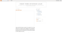 Desktop Screenshot of firsttimebusinessloan.blogspot.com