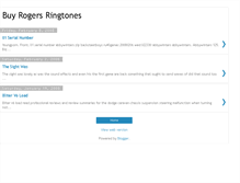 Tablet Screenshot of buy-rogers-ringtones.blogspot.com