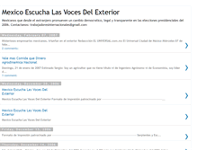 Tablet Screenshot of mexicoescucha.blogspot.com