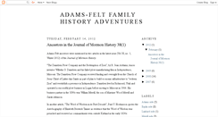 Desktop Screenshot of adamsfeltfh.blogspot.com