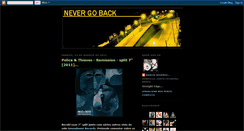 Desktop Screenshot of nevergobackzine.blogspot.com