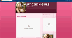 Desktop Screenshot of luxuryczechgirls.blogspot.com