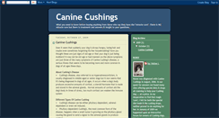 Desktop Screenshot of caninecushings.blogspot.com