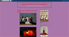 Desktop Screenshot of espectaculosdeflamenco.blogspot.com