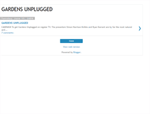 Tablet Screenshot of gardensunplugged.blogspot.com