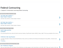 Tablet Screenshot of federalcontracting.blogspot.com