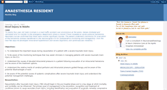 Desktop Screenshot of anaesthesiaresident.blogspot.com