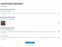 Tablet Screenshot of anaesthesiaresident.blogspot.com