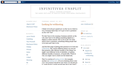 Desktop Screenshot of infinitivesunsplit.blogspot.com