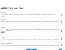 Tablet Screenshot of multiplesclerosisfacts.blogspot.com