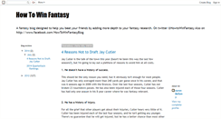 Desktop Screenshot of howtowinfantasy.blogspot.com