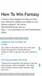 Mobile Screenshot of howtowinfantasy.blogspot.com
