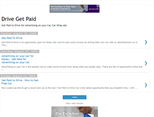 Tablet Screenshot of drivegetpaid.blogspot.com