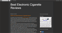 Desktop Screenshot of bestelectroniccigaretterviews.blogspot.com