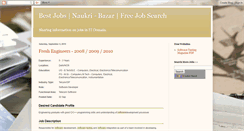 Desktop Screenshot of naukri-bazar.blogspot.com