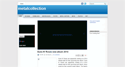 Desktop Screenshot of metalcollectionnews.blogspot.com