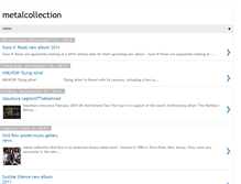 Tablet Screenshot of metalcollectionnews.blogspot.com