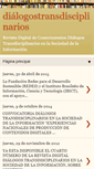 Mobile Screenshot of dialogostransdisciplinarios.blogspot.com