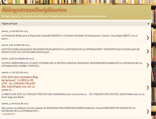 Tablet Screenshot of dialogostransdisciplinarios.blogspot.com