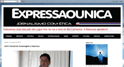 Desktop Screenshot of expressaounica.blogspot.com