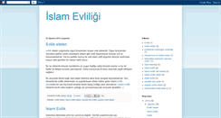 Desktop Screenshot of islamevliligi1.blogspot.com