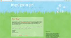 Desktop Screenshot of frugalgreengirl.blogspot.com