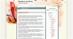 Desktop Screenshot of nombres-de-nenas.blogspot.com