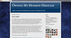 Desktop Screenshot of mymormonheritage.blogspot.com