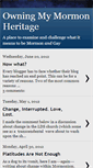 Mobile Screenshot of mymormonheritage.blogspot.com