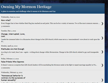 Tablet Screenshot of mymormonheritage.blogspot.com