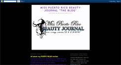Desktop Screenshot of misspuertoricobeautyjournal.blogspot.com