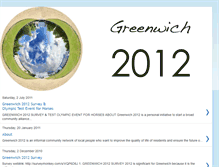 Tablet Screenshot of greenwich-2012.blogspot.com