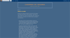 Desktop Screenshot of cadernosdesegunda.blogspot.com