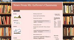 Desktop Screenshot of mrlefevre.blogspot.com