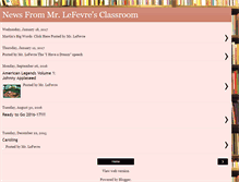 Tablet Screenshot of mrlefevre.blogspot.com