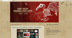 Desktop Screenshot of hiphopanmeldelser.blogspot.com