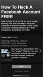 Mobile Screenshot of howtohackfacebook-gohacking.blogspot.com
