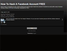 Tablet Screenshot of howtohackfacebook-gohacking.blogspot.com