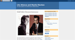 Desktop Screenshot of litoatienza-and-manilaelection.blogspot.com