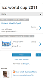 Mobile Screenshot of iiccworldcup2011.blogspot.com