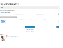 Tablet Screenshot of iiccworldcup2011.blogspot.com