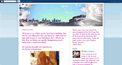 Desktop Screenshot of amberblueskies.blogspot.com