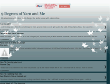 Tablet Screenshot of 9degreesofyarnandme.blogspot.com