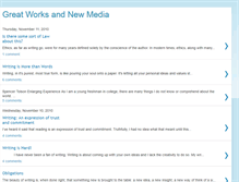 Tablet Screenshot of greatworksandnewmedia.blogspot.com