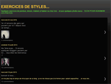 Tablet Screenshot of exercicesdestyles.blogspot.com